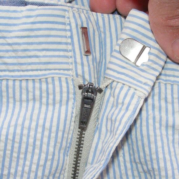 J. Crew Shorts, 34, Blue Seersucker, Club, Cotton, Bermuda - Picture 8 of 11